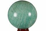 Chatoyant, Polished Amazonite Sphere - Madagascar #183266-1